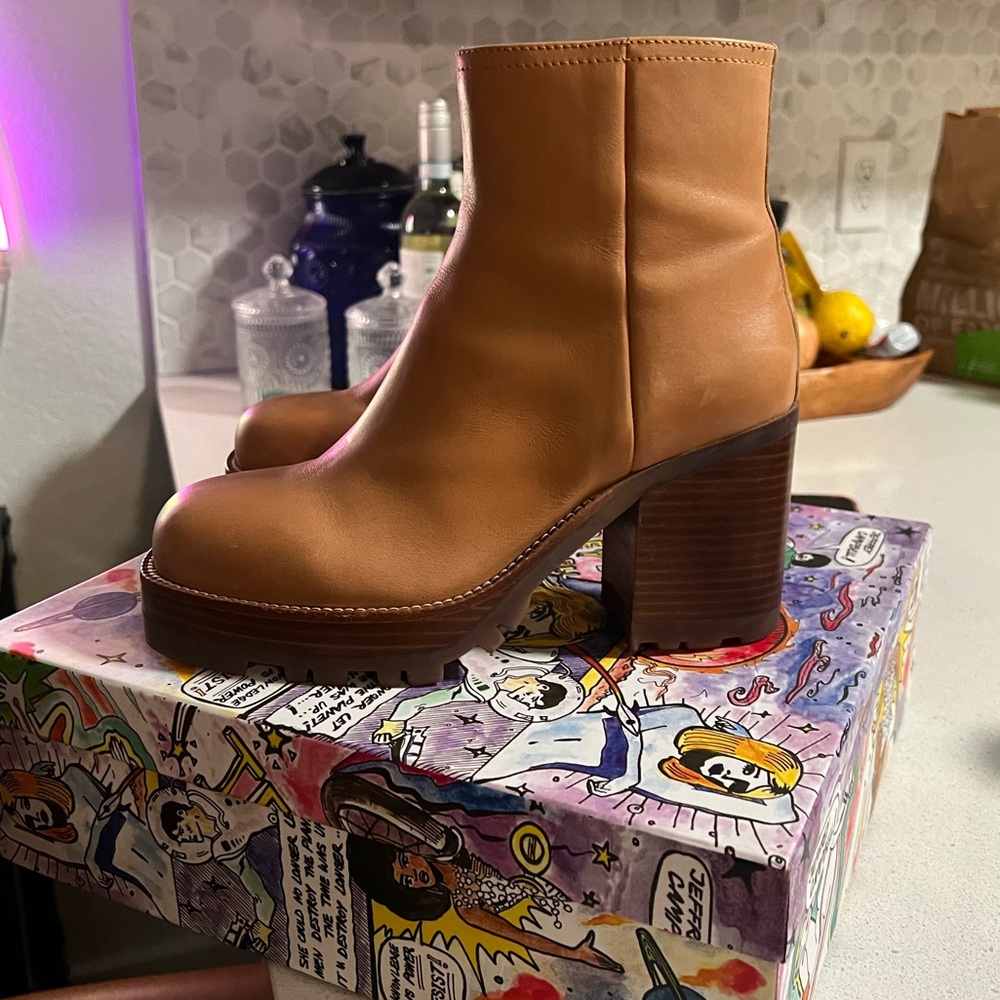 Jeffrey Campbell Abundant Boot In Dark Beige 8.5 View 3